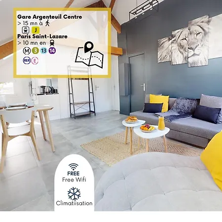 Magnifique Appartement- Proche Paris-Climatisation Argenteuil Exterior photo