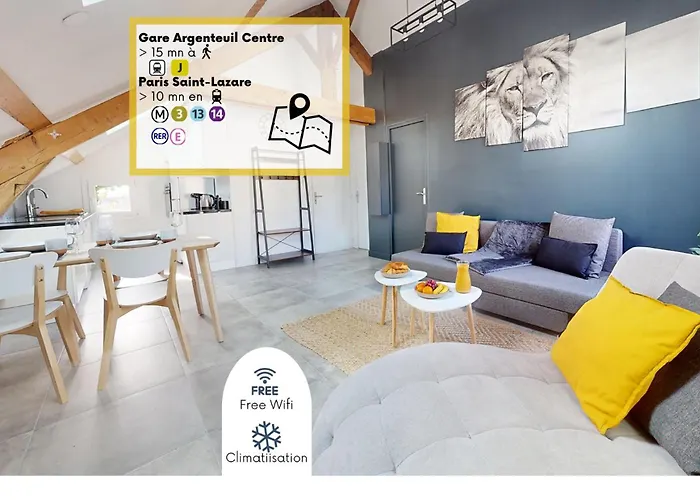 Magnifique Appartement- Proche Paris-Climatisation